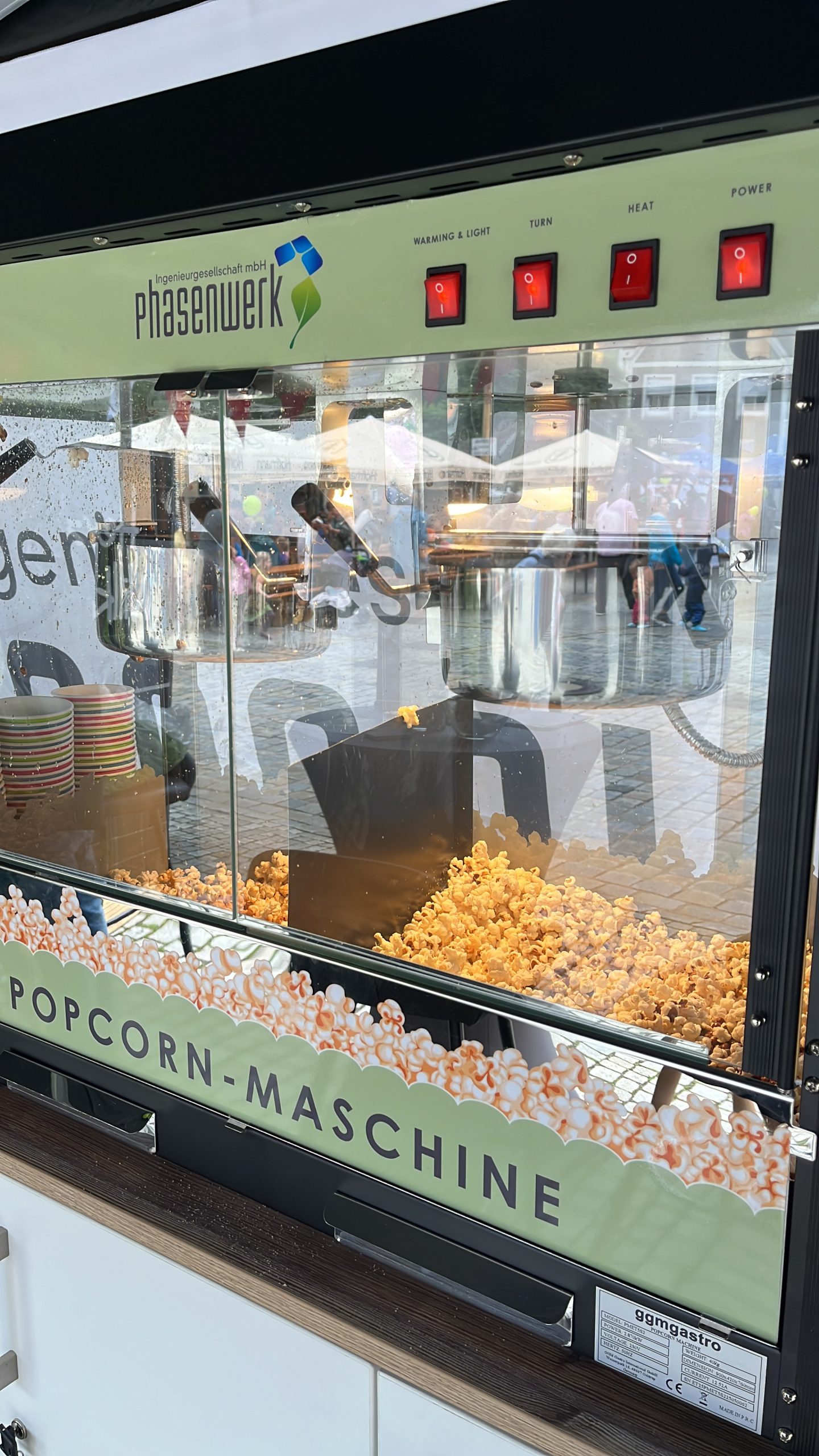 Phasenwerk-Popcornmaschine