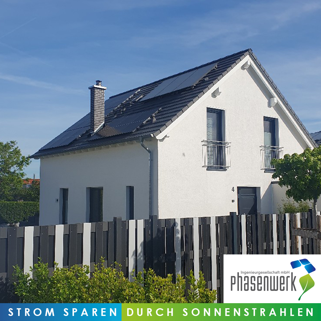 PV-Anlage in NEA auf einem Privathaus von Phasenwerk installiert.