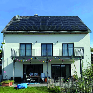 Haus mit einer PV-Anlage in Trautskirchen.