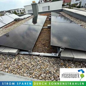 Flachdach-PV-Anlage in Roßtal.