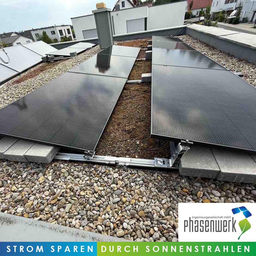 Flachdach-PV-Anlage in Roßtal.