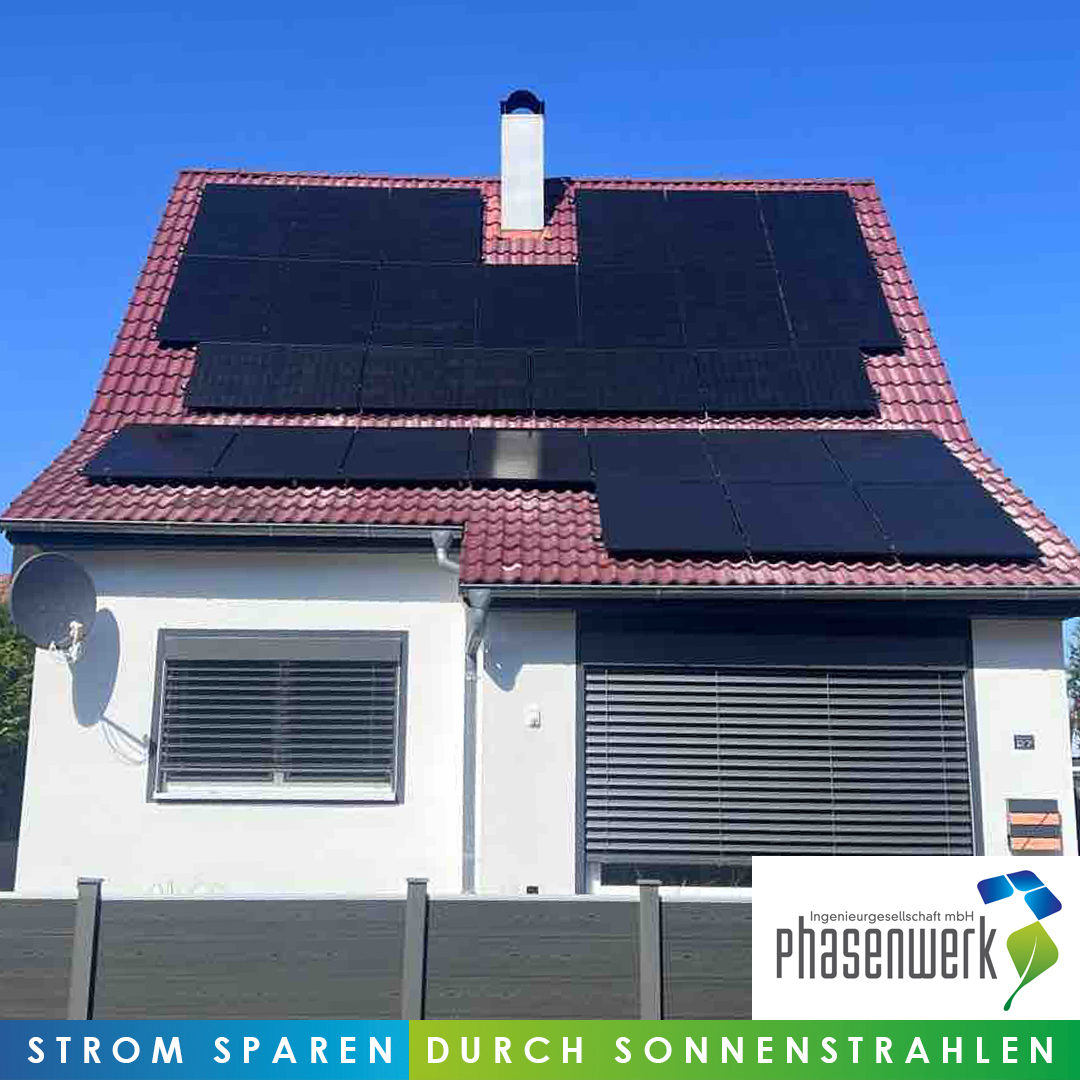 PV-Anlage auf einem Dach in NEA.