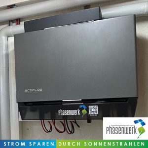 Wechselrichter von Ecoflow in einem Privathaus in Dietersheim.